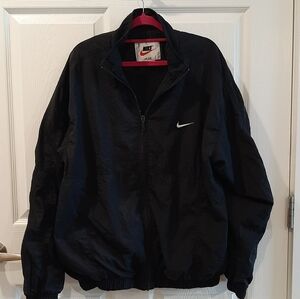 Nike Men's Black Windbreaker Jacket